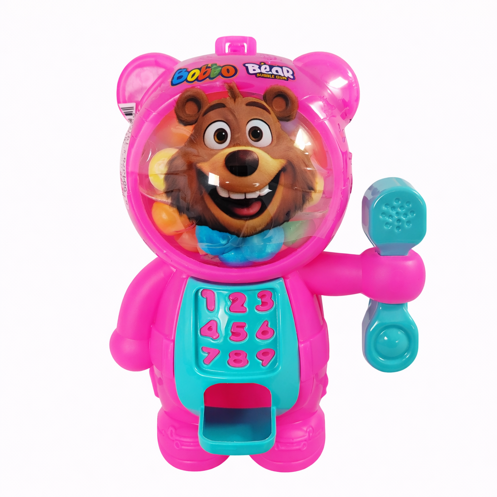 Bobbo Sweet Bear Misket Sakız - Çilek-Muz-Portakal 12'Li