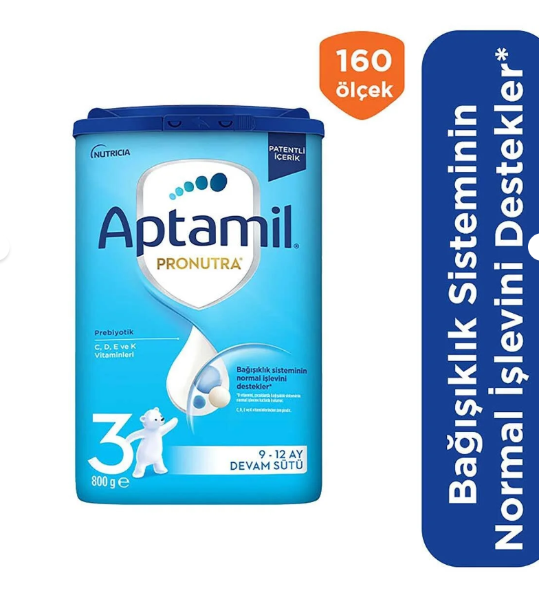 Aptamil Devam Sütü No:3 800gr 9-12 Ay