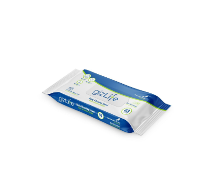 Gizlife Vücut Temizleme Mendili 48'li Zeytinyağlı