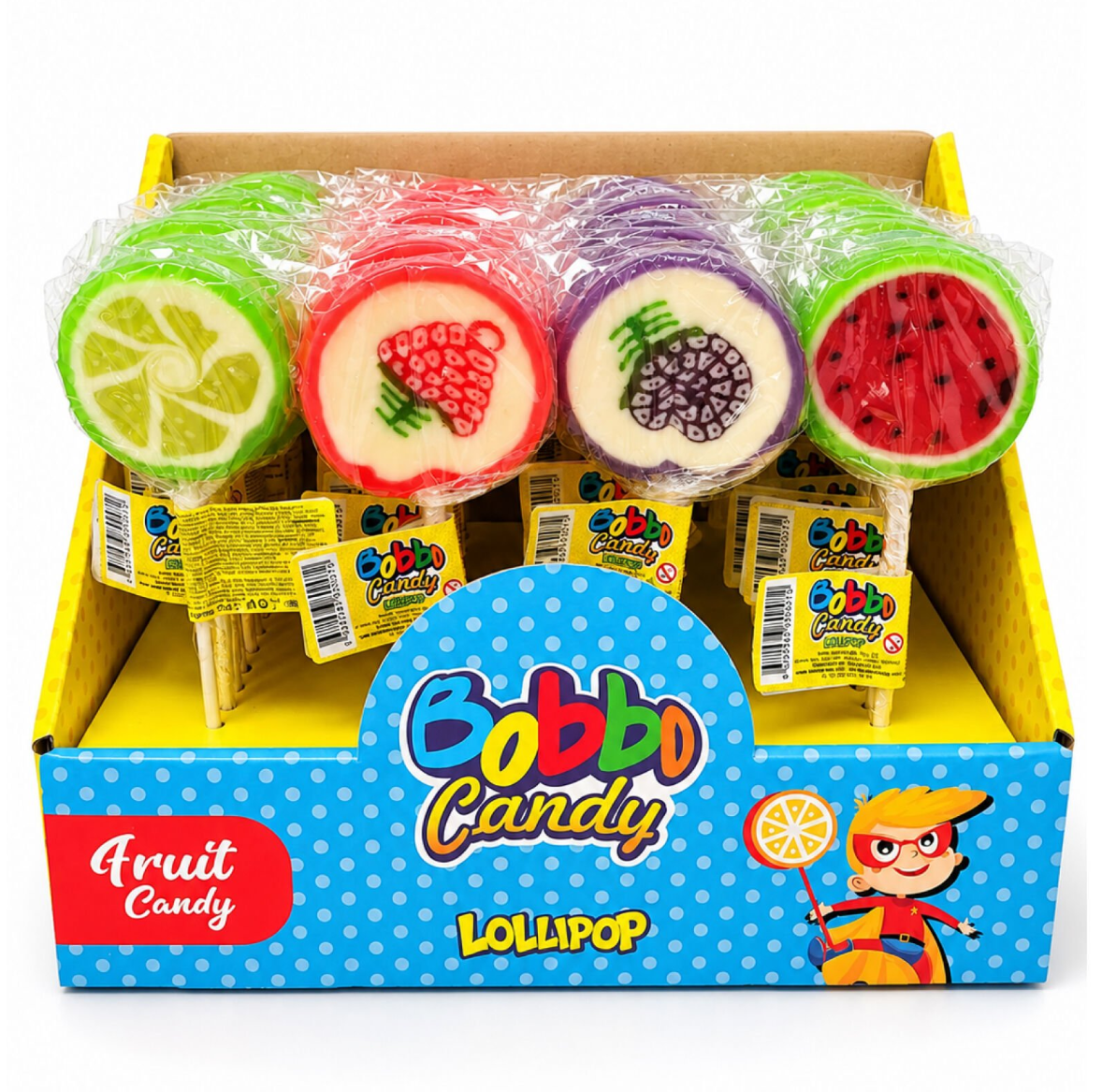 Bobbo Candy Lollipop 48li