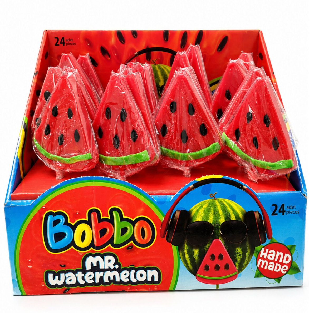 Bobbo Karpuz Aromalı Yumuşak Şeker 24'lü
