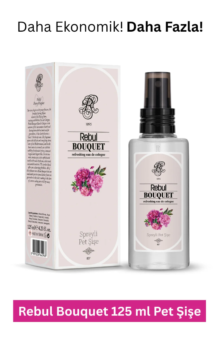 Rebul 125ml Bouquet Spreyli Kolonya Pet