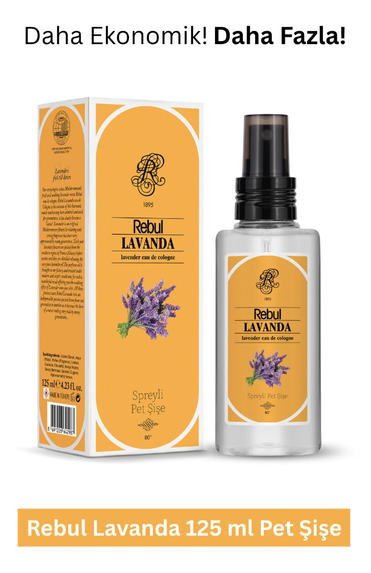 Rebul 125ml Lavanta Spreyli Kolonya Pet