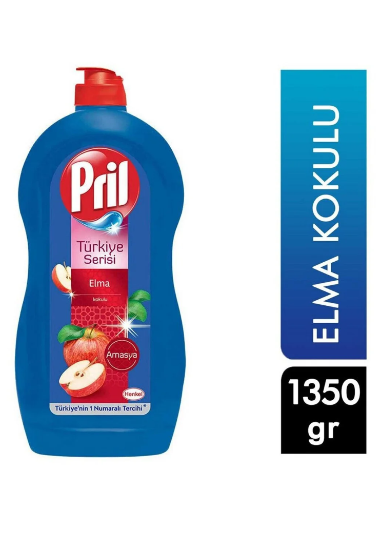 Pril Ultra Güç Sıvı Bulaşık Deterjanı Amasya Elması 1306 ml Hijyen Soğuk Suda Etkili
