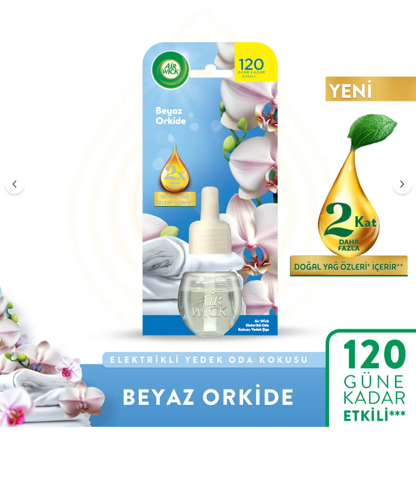 Air Wick Elektrikli Oda Kokusu Yedek Şişe Beyaz Orkide
