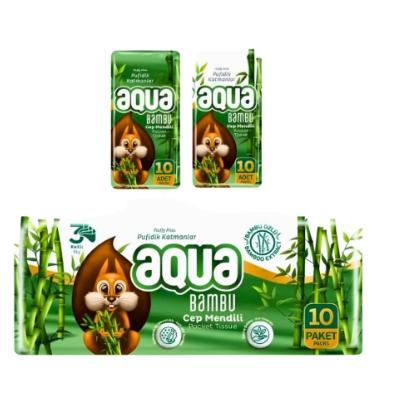 Aqua Bambu Cep Mendili 10lu