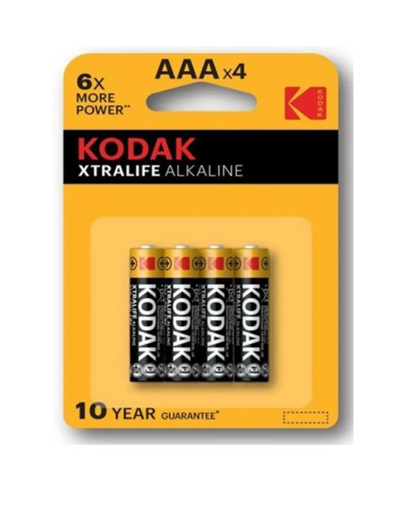 Kodak XTRALIFE İnce Pil AAA 4'lü