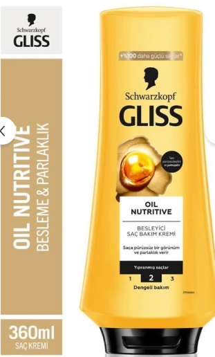 Gliss 360ml Saç Kremi Oil Nutritive