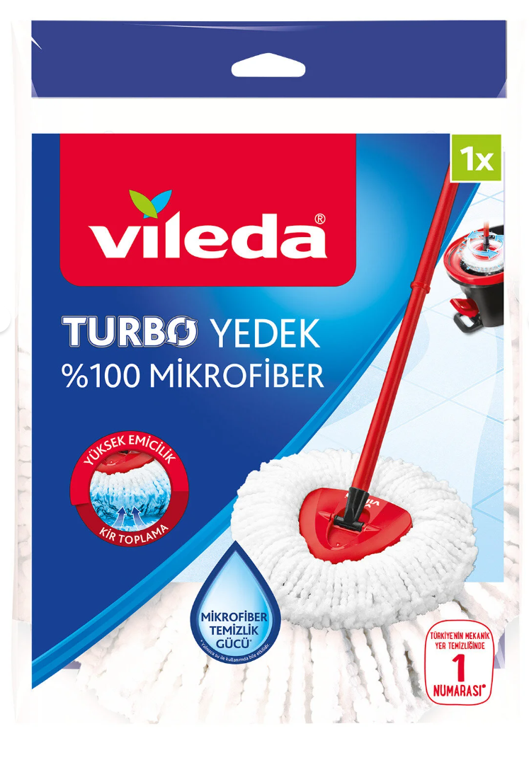 Vileda Turbo Classic Üçgen Mikrofiber Yedek Paspas