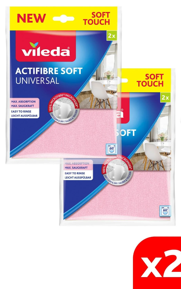 Vileda Actifibre Temizlik Bezi 2 Li X 2 Adet