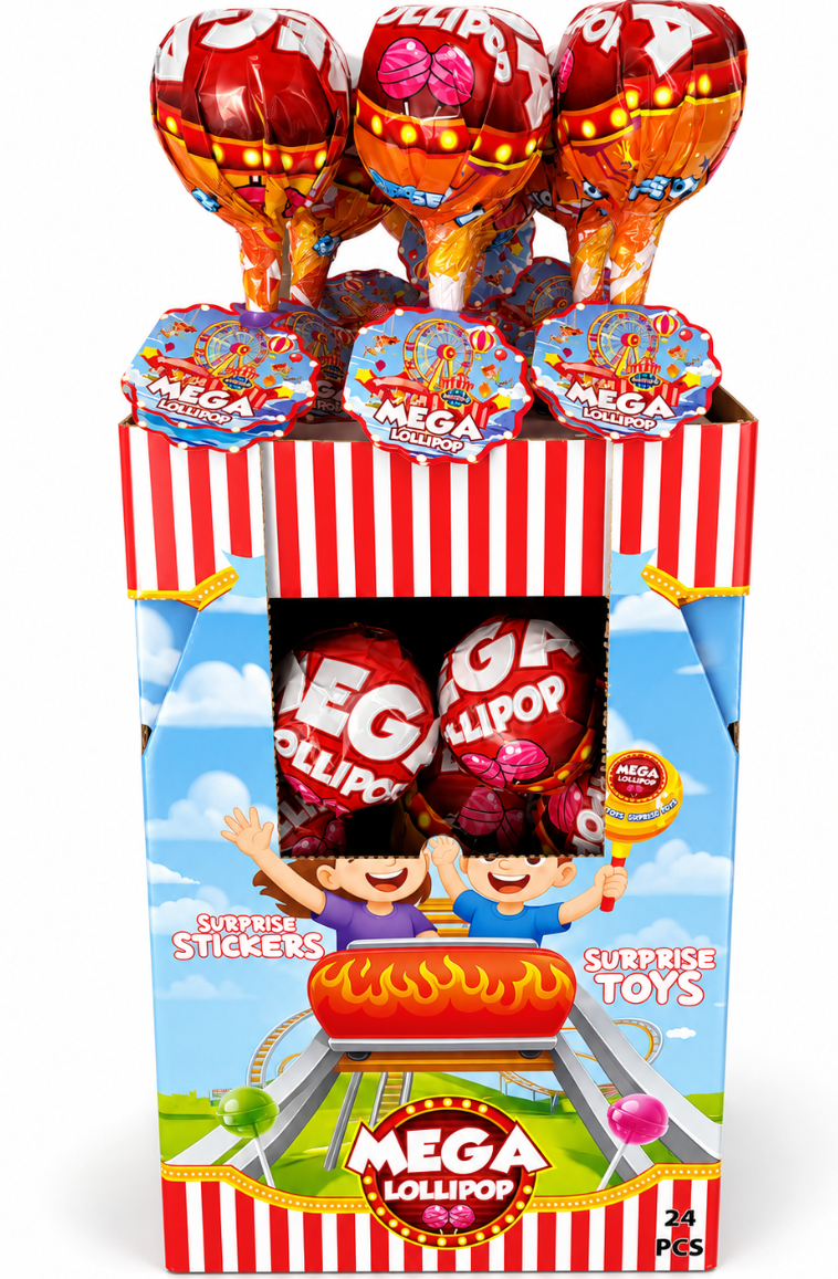 Bobbo Mega Lollipop 24'lü