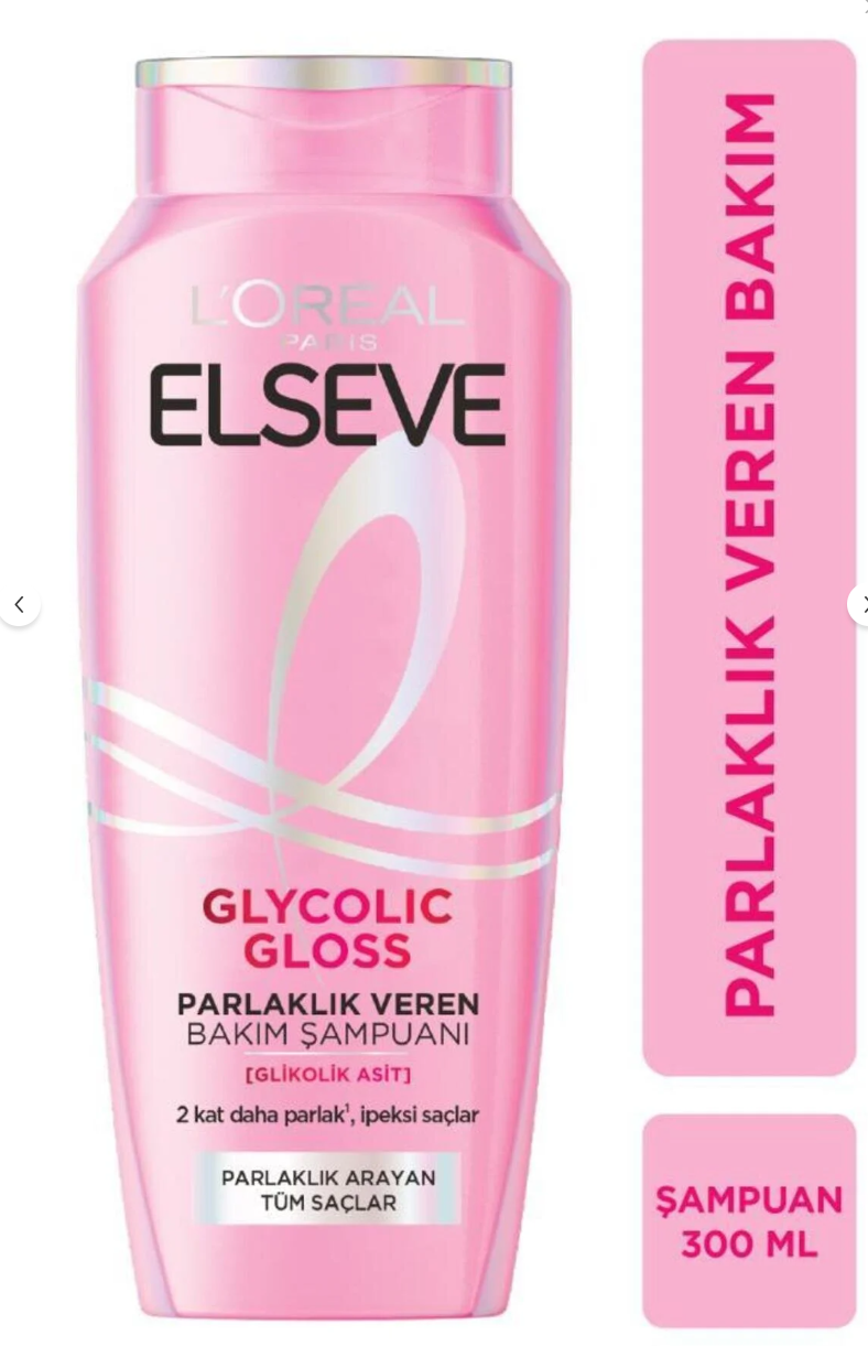 Elseve Glycolic Gloss Parlaklık Veren Bakım Şampuanı 300ml