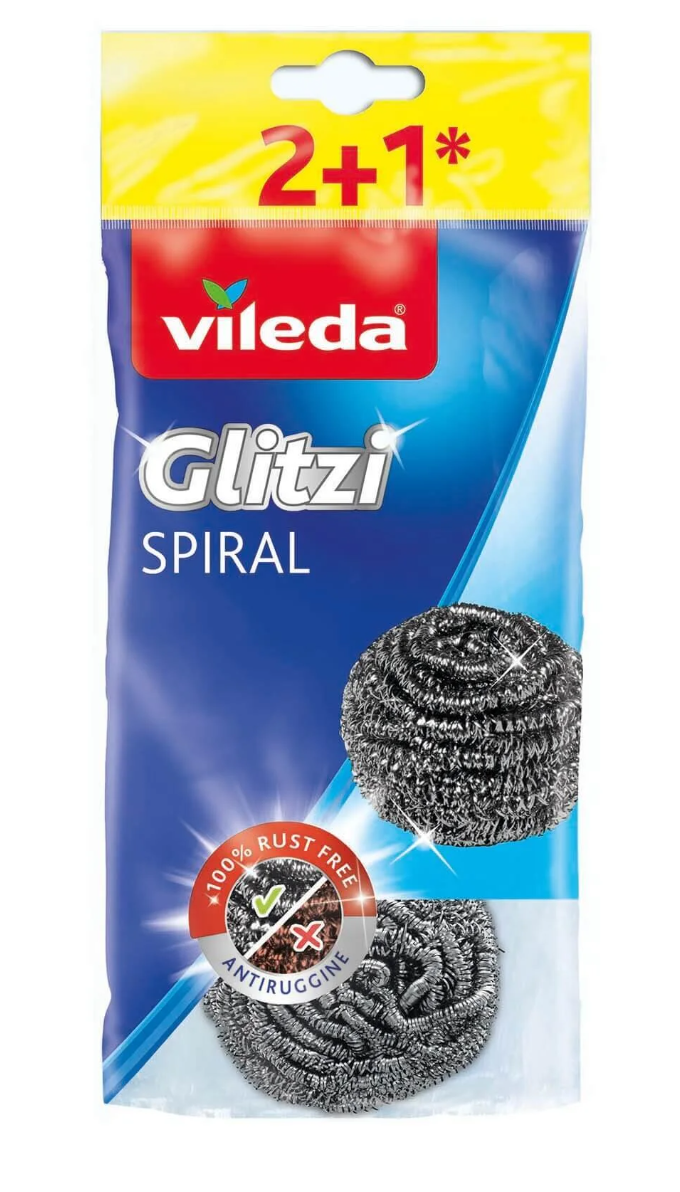 Vileda 3 Lü Çelik Bulaşık Teli