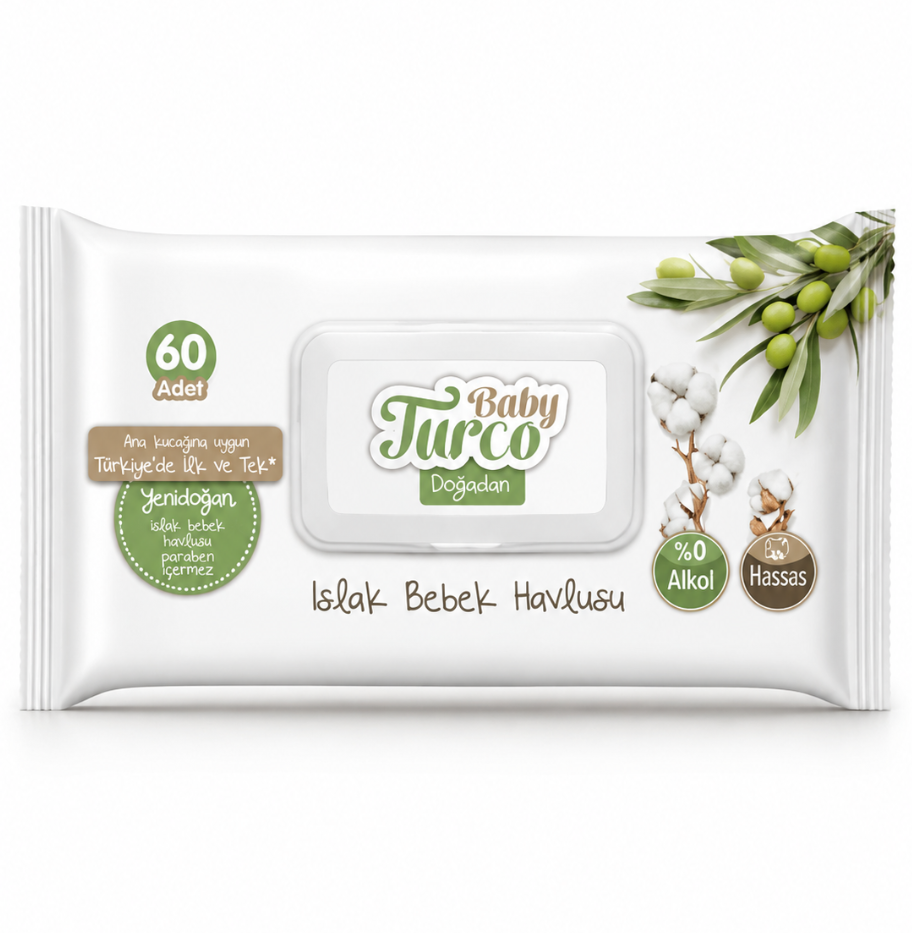 Baby Turco Islak Mendil 60'lı Doğadan