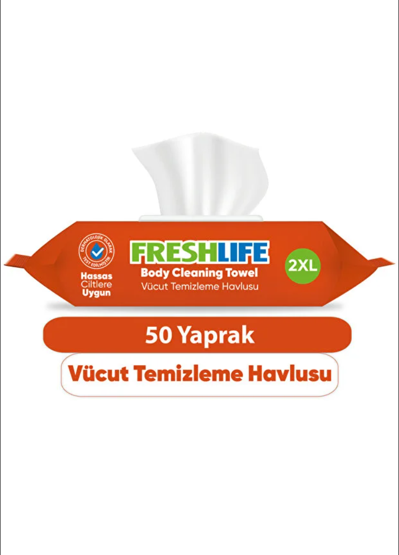 Freshlife Vücut Temizleme Havlusu 50 Yaprak