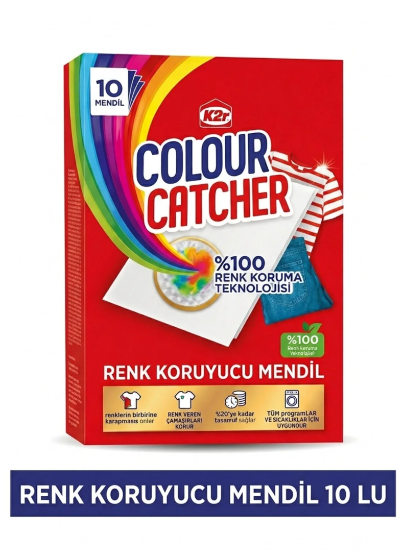 K2R Colour Catcher Renk Koruyucu Mendil 10'lu