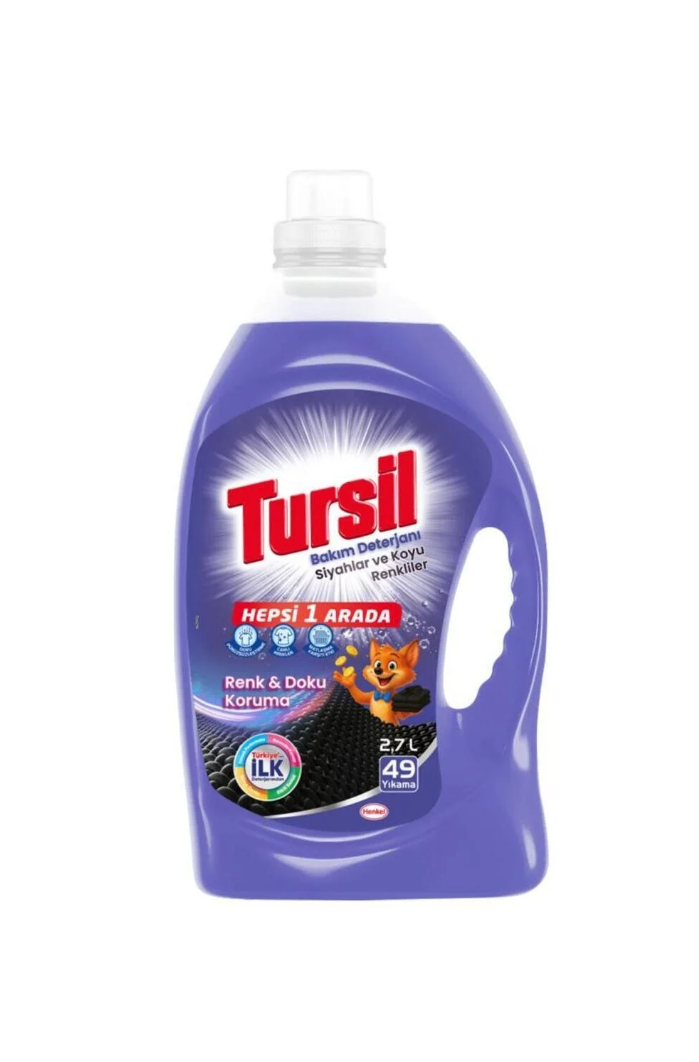 Tursil Bakım Deterjanı Siyahlar ve Koyu Renkliler 2.7L