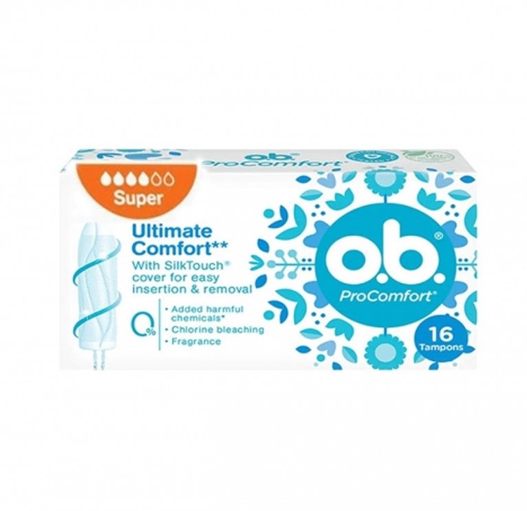 O.B Pro Ultimate Comfort Super Tampon 16'lı