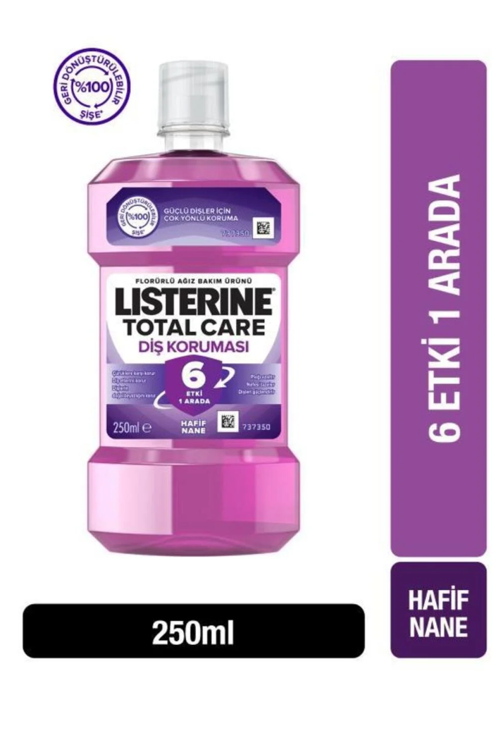 Listerine Total Care Diş Koruması Hafif Tat Ağız Bakım Suyu 250 ml