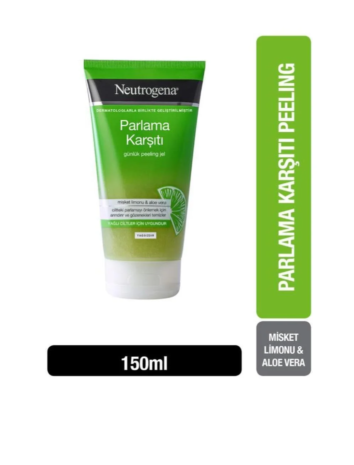 Neutrogena Parlama Karşiti Yüz Temizleme Jeli Peeling 150 ml