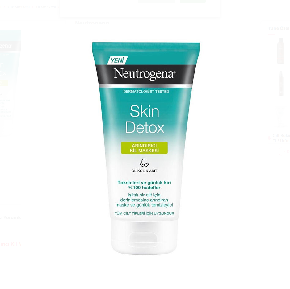 Neutrogena Skin Detox Arındırıcı Kil Maskesi 150 ml