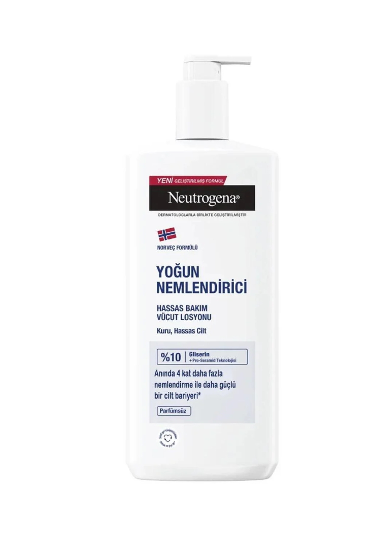 Neutrogena Nemlendirici Hassas Bakım Yoğun Vücut Losyonu Parfümsüz 400 ml