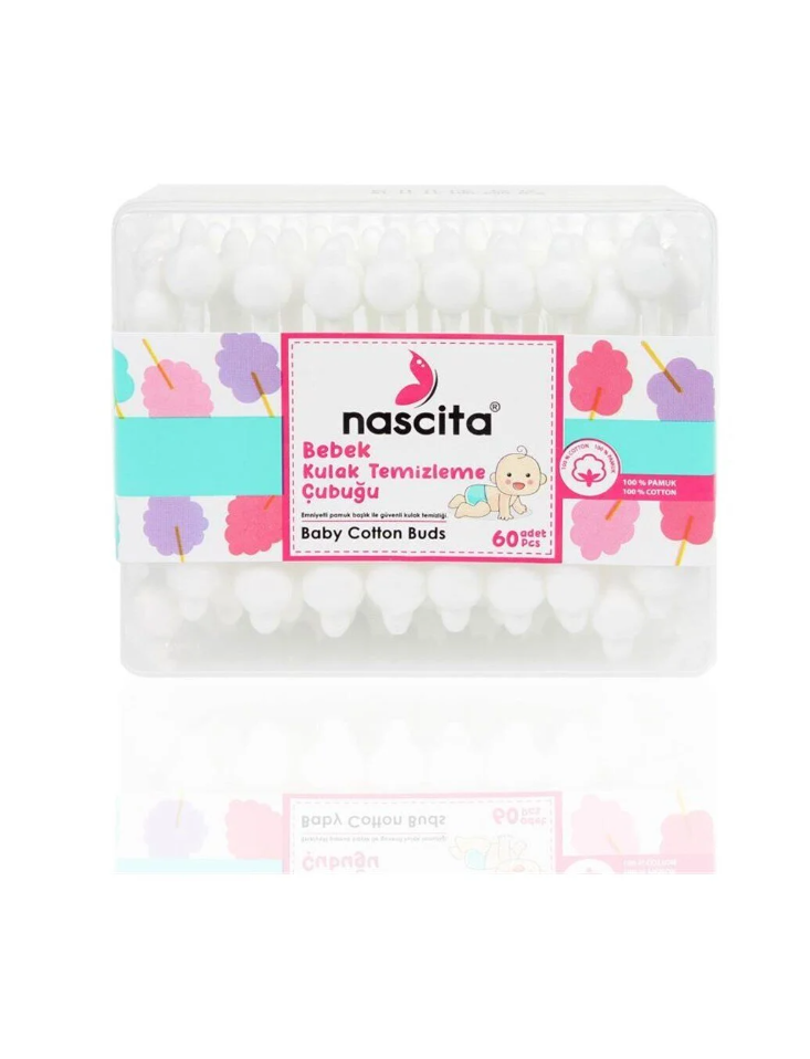 Nascita Bebek Kulak Temizleme Çubuğu 60lı