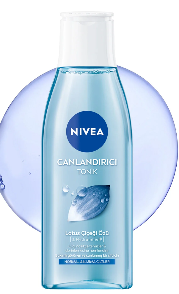 NIVEA Canlandırıcı Tonik 200ml, Arındırıcı, Nemlendirici,Normal,Karma Ciltler