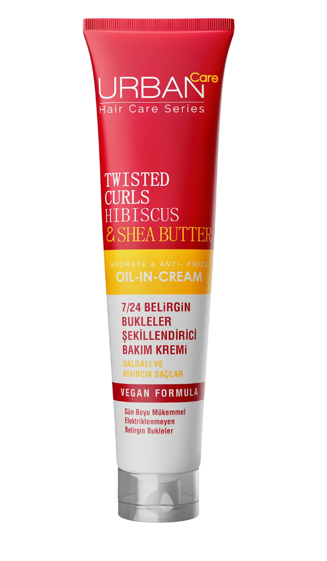 Urban Care Twisted Curls Hibiscus & Shea Butter Durulanmayan Bakım Kremi 175 ml - Kıvırcık, Curly