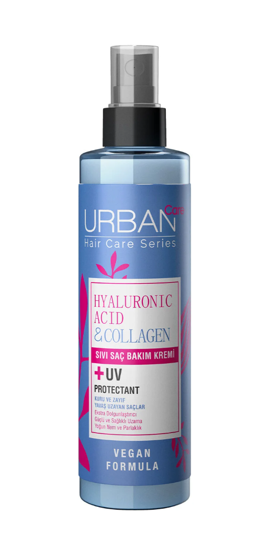 Urban Care Hyaluronic & Collagen Hacim Veren Sıvı Saç Bakım Kremi-vegan-200 ml-Ekstra Dolgunlaştırıcı