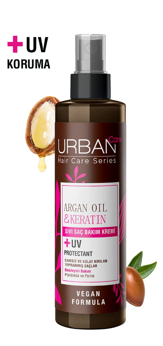Urban Care Argan Yağı Kolay Kırılan Yıpranmış Saçlara Özel Sıvı Saç Bakım Kremi 200ml
