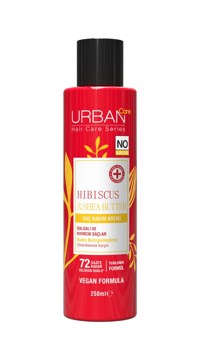 Urban Care Hibiscus & Shea Butter Kıvırcık Ve Dalgalı Saçlara Özel Saç Kremi 250ml