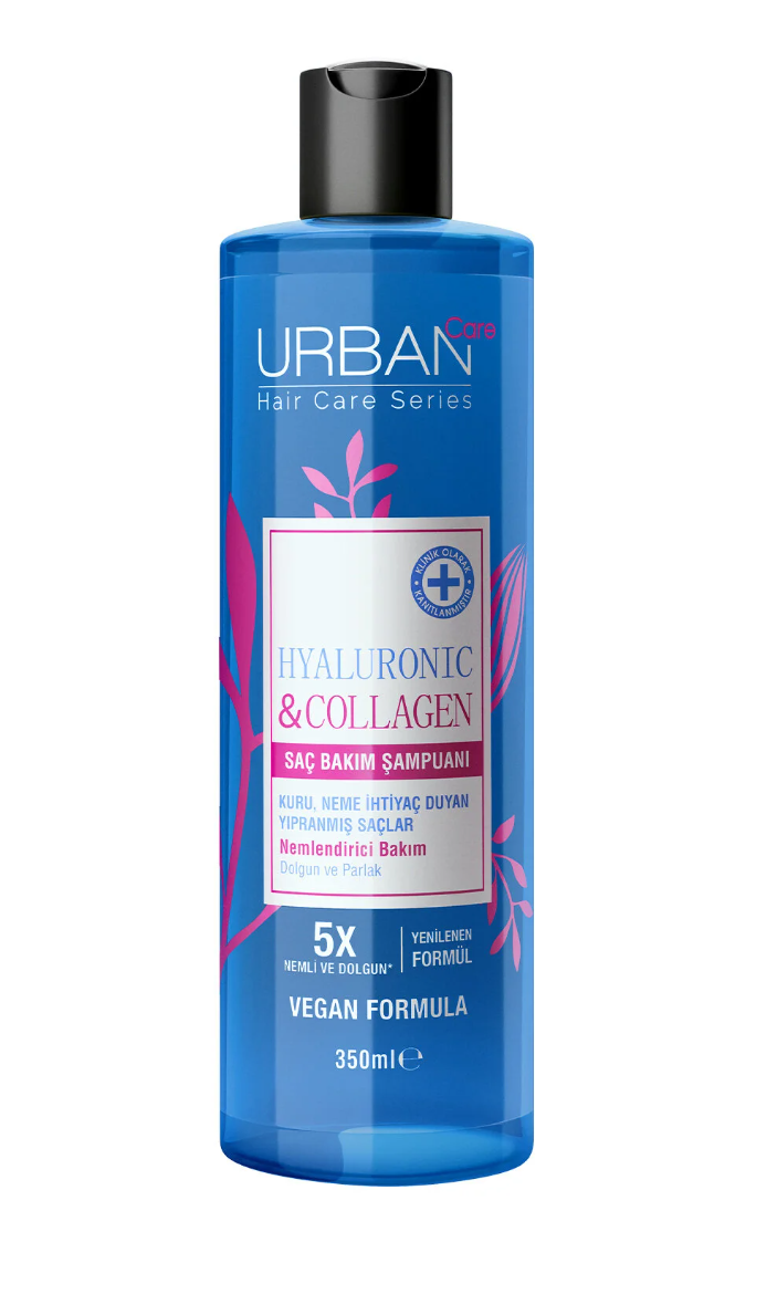 Urban Care Hyaluronic & Collagen Hacim Veren Saç Bakım Şampuanı-350 ml-vegan -Ekstra Dolgunlaştırıcı