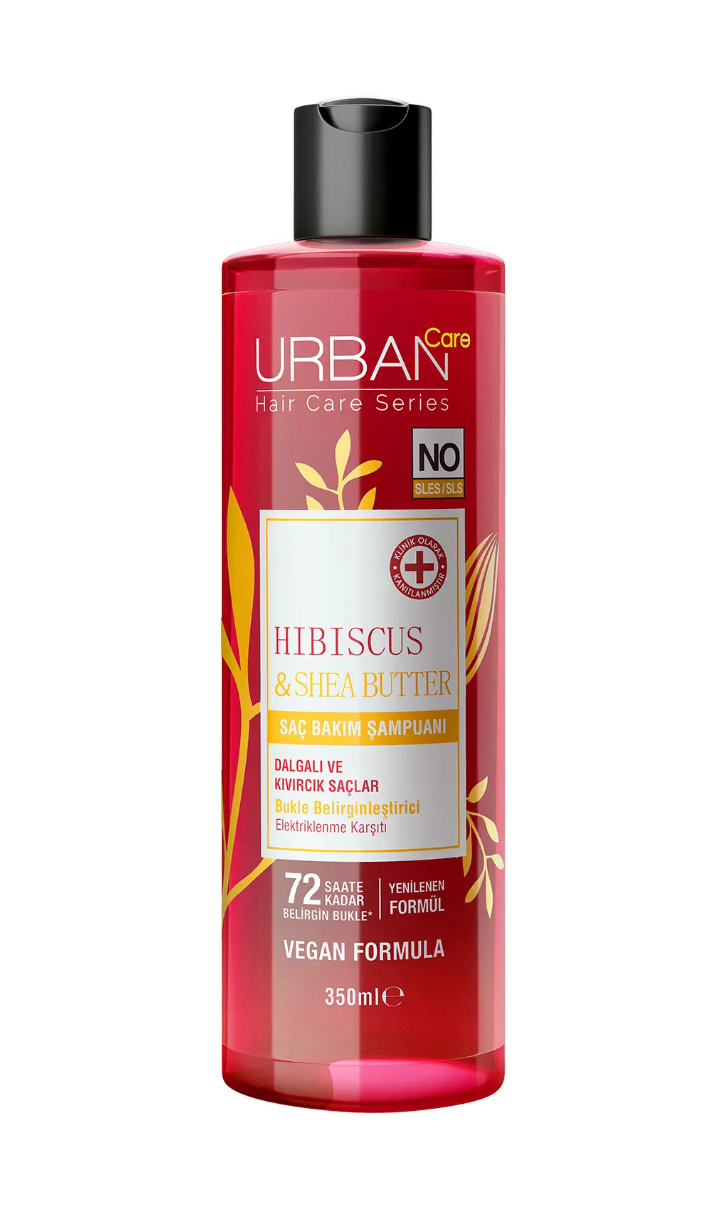 Urban Care Hibiscus & Shea Butter Bukle Belirginleştirici Saç Bakım Şampuanı-350 ml-vegan