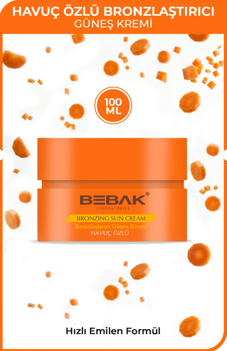 Bebak Havuç Özlü Güneş Kremi 100 ml