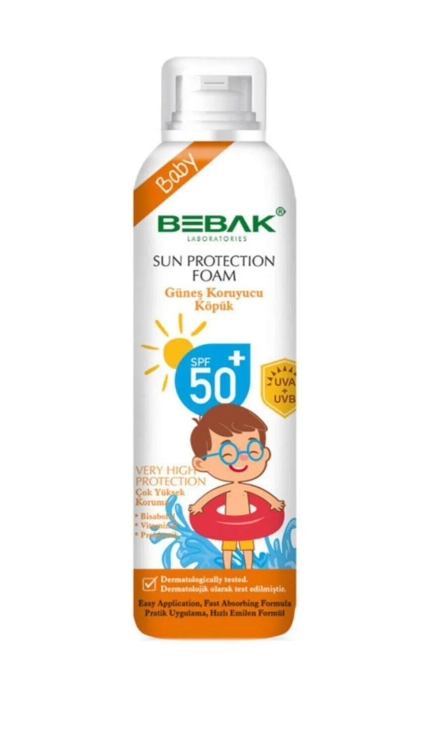Bebak Güneş Koruyucu Köpük 150ml 50 SPF