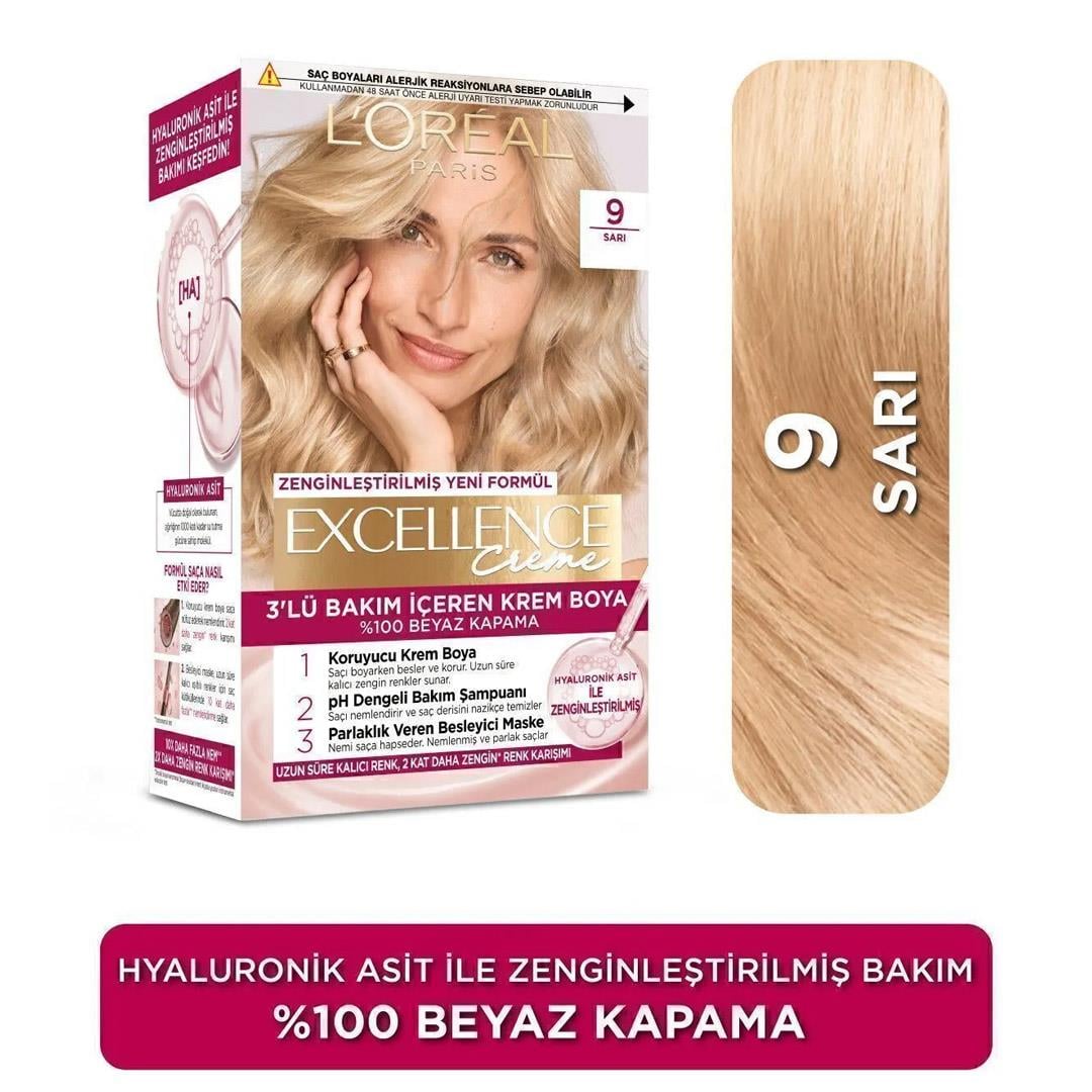 L'Oréal Paris Excellence Creme 9 Sarı Saç Boyası