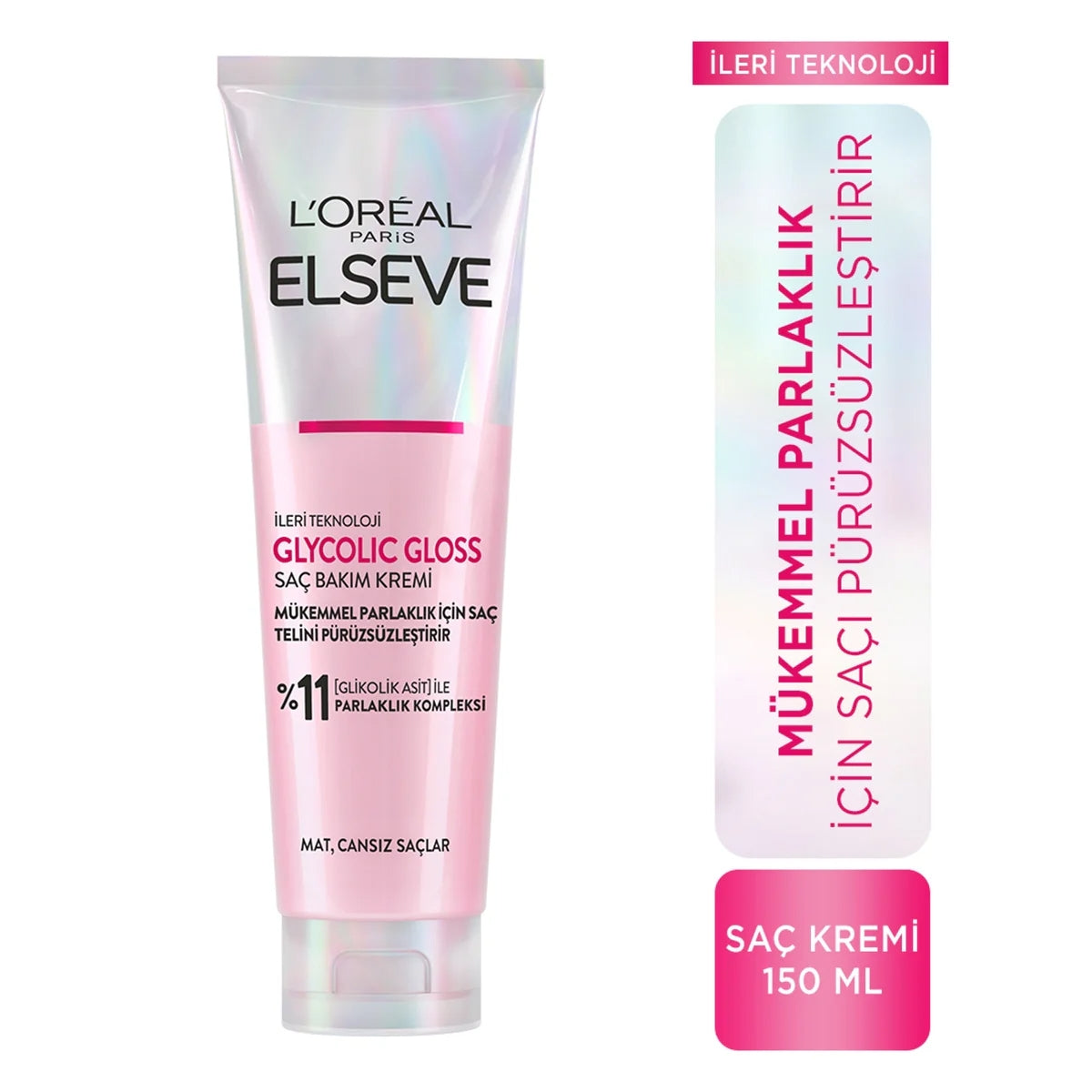 Elseve Glycolic Gloss Saç Bakım Kremi 150 ml