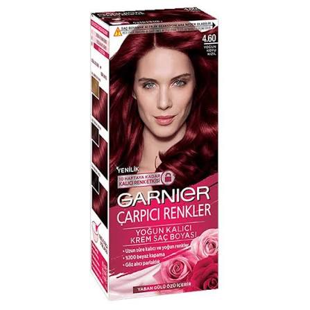 Garnier Çarpıcı Renkler Saç Boyası 4.6 Yoğun Koyu Kızıl