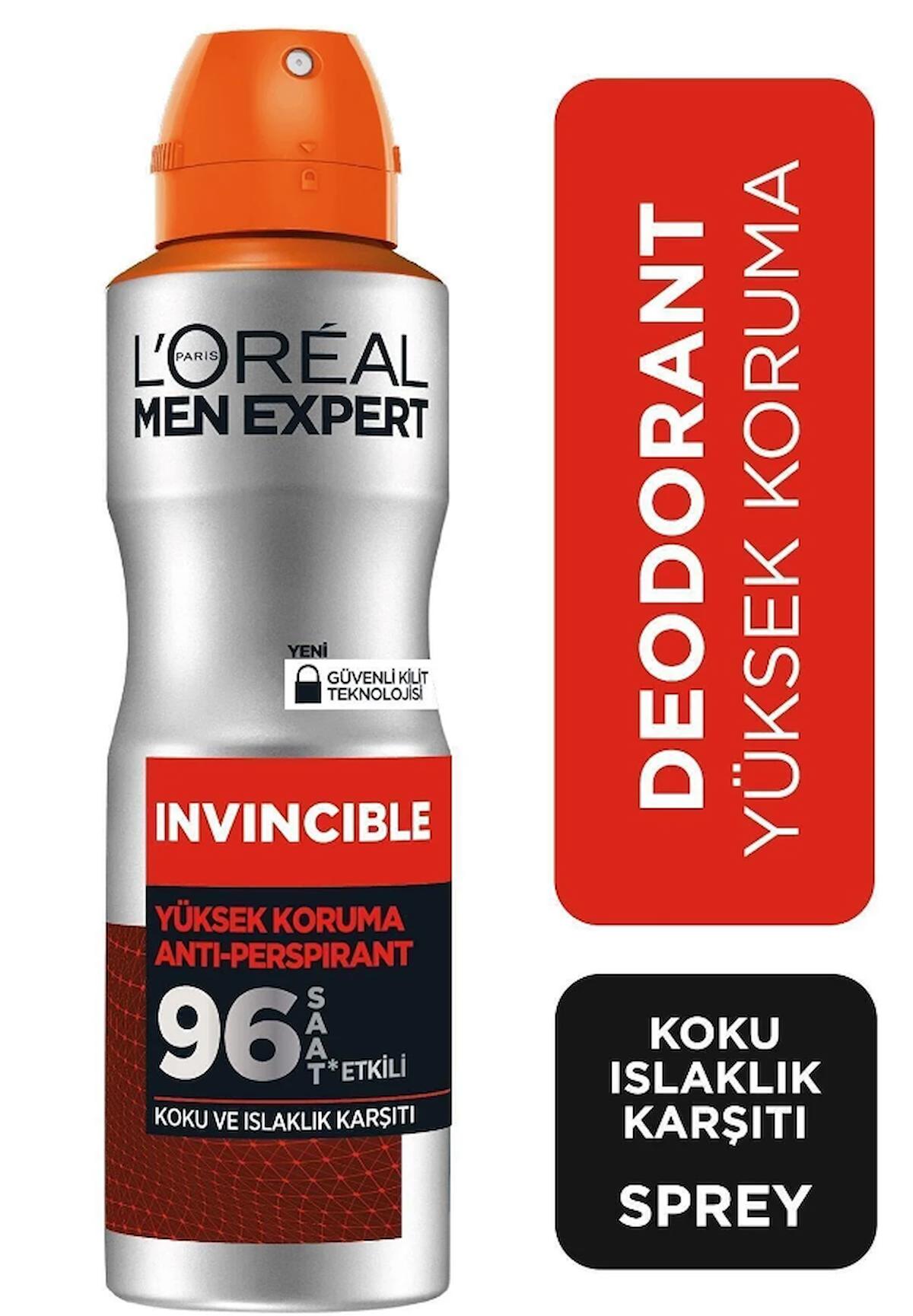 Loreal Paris Men Expert Invincible Anti Perspirant Sprey Deodorant 150 ml