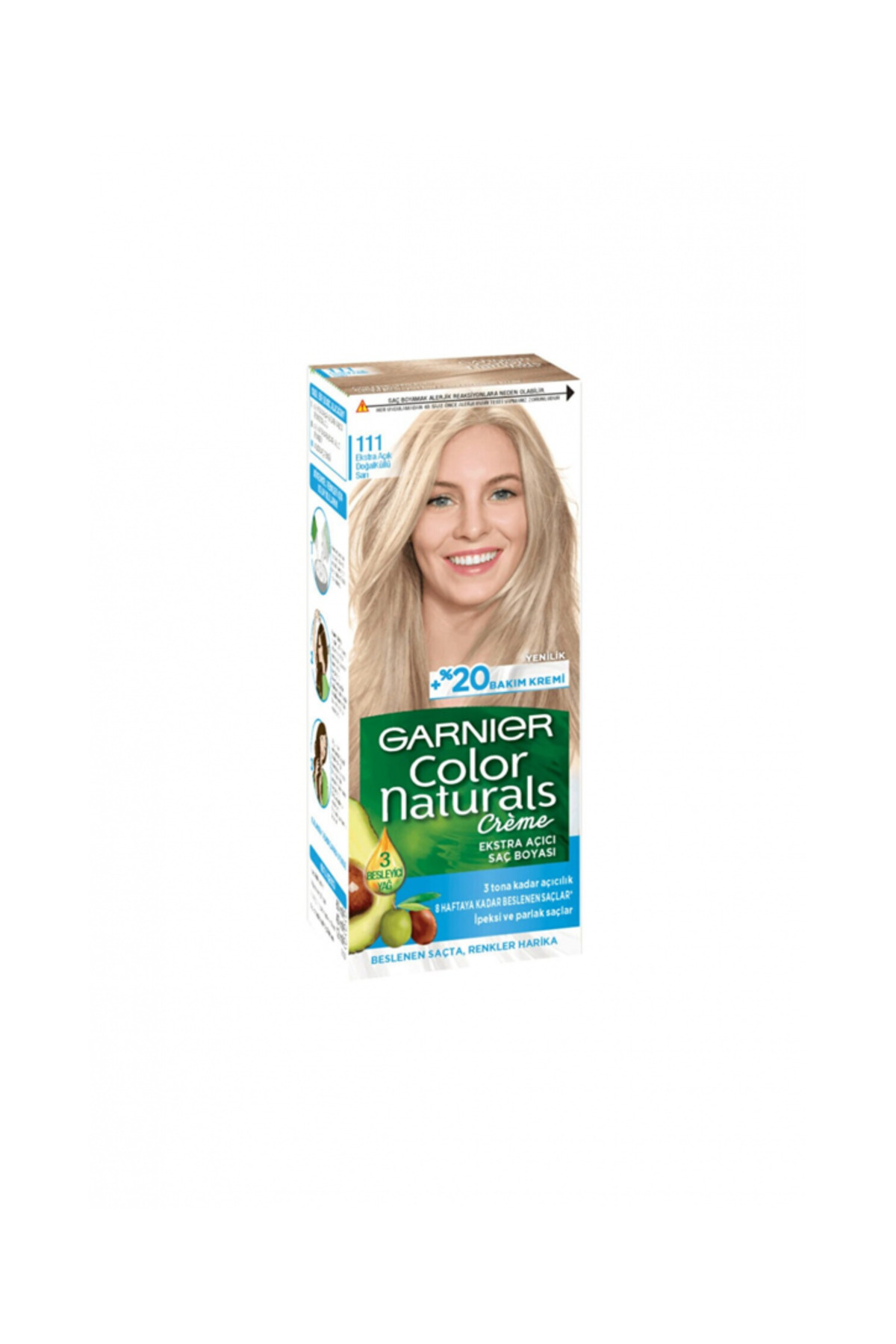 Garnier Color Naturals 111 Ekstra Açık Doğal Küllü Sarı