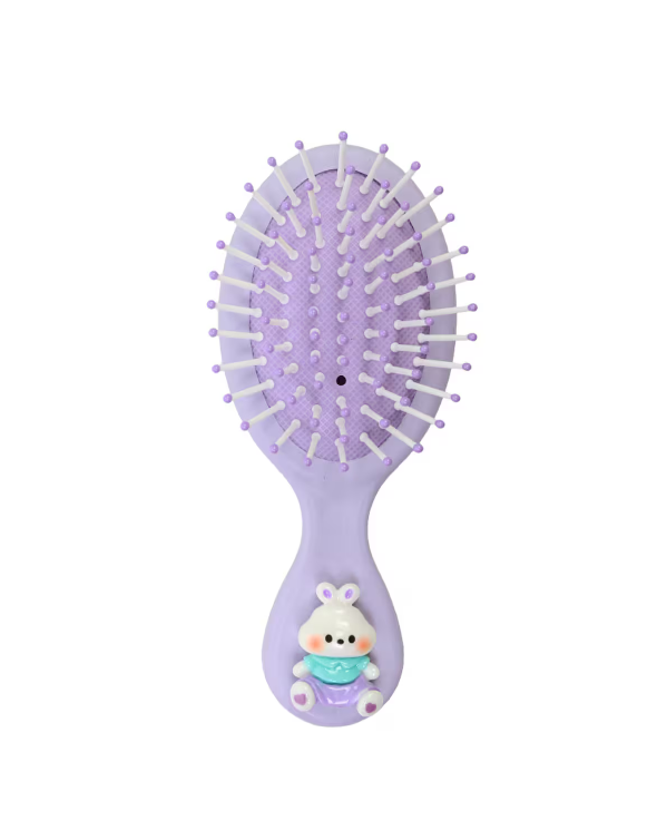 Elly (0120) Figürlü Mini Saç Fırçası Mor