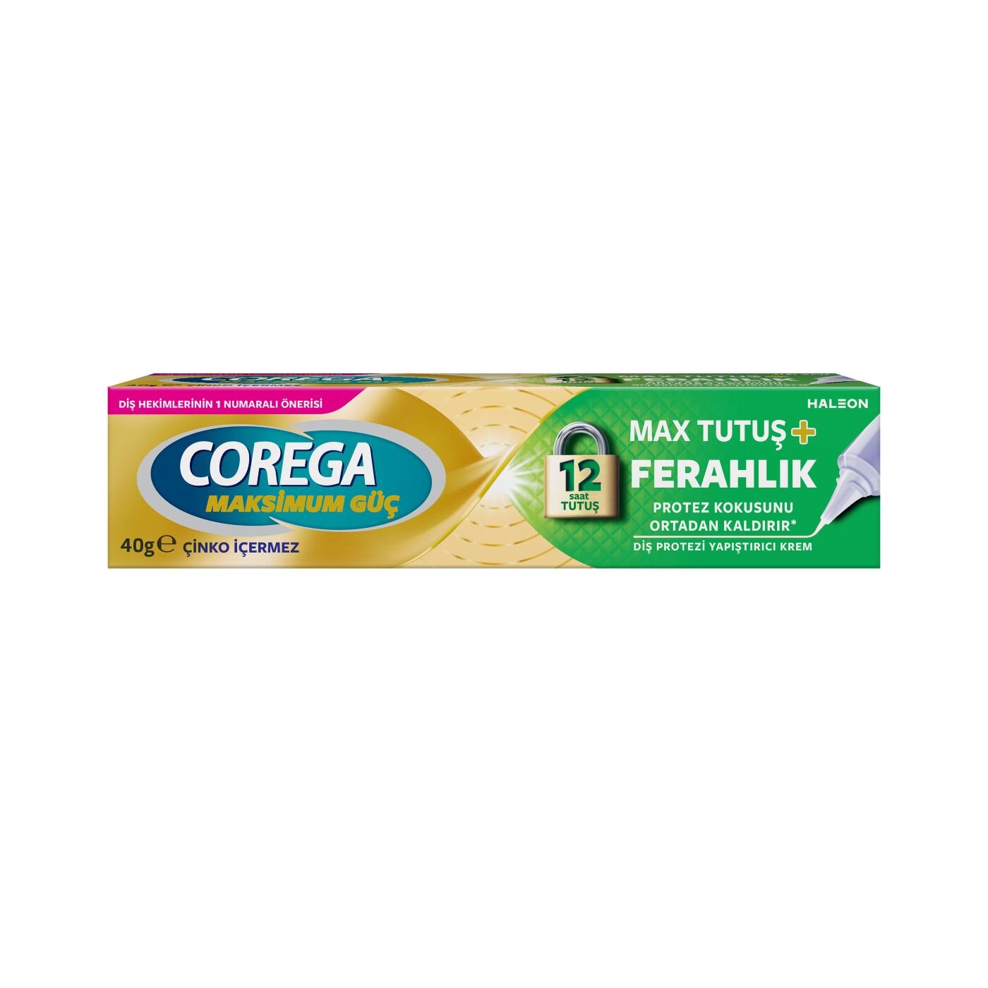 Corega Diş Protezi Yapıştırıcı Krem Max Tutuş & Ferahlık 40 gr