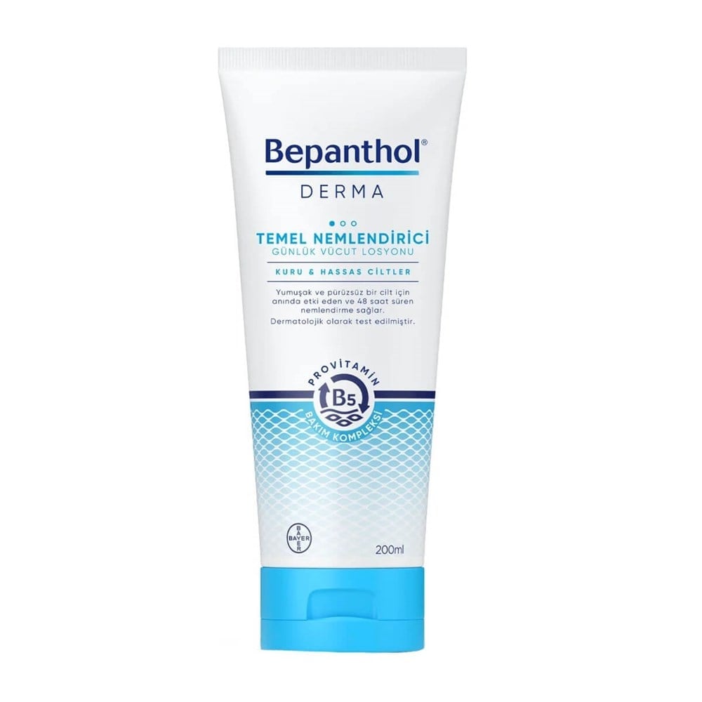 Bepanthol Derma Temel Nemlendirici Kuru Hassas Ciltler Losyon 200 ml