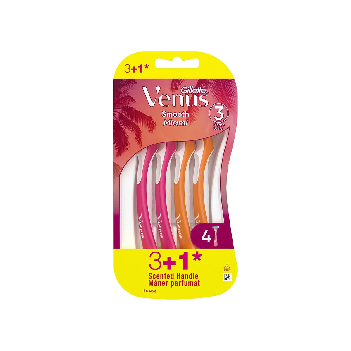 Gillette Venus Venus Smooth Miami Kadın Tıraş Bıçağı 3+1