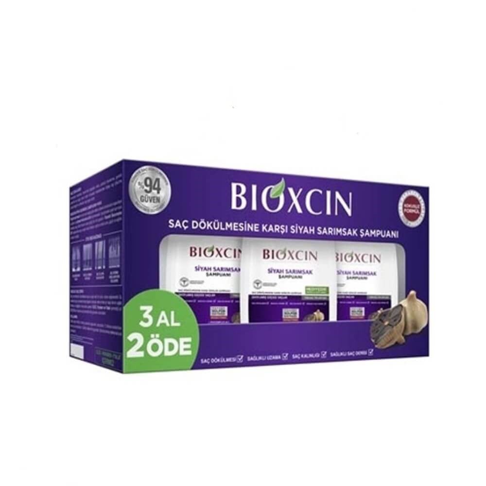 Bioxcin Saç Dökülmesine Karşı Siyah Sarımsak Şampuanı 300 ml