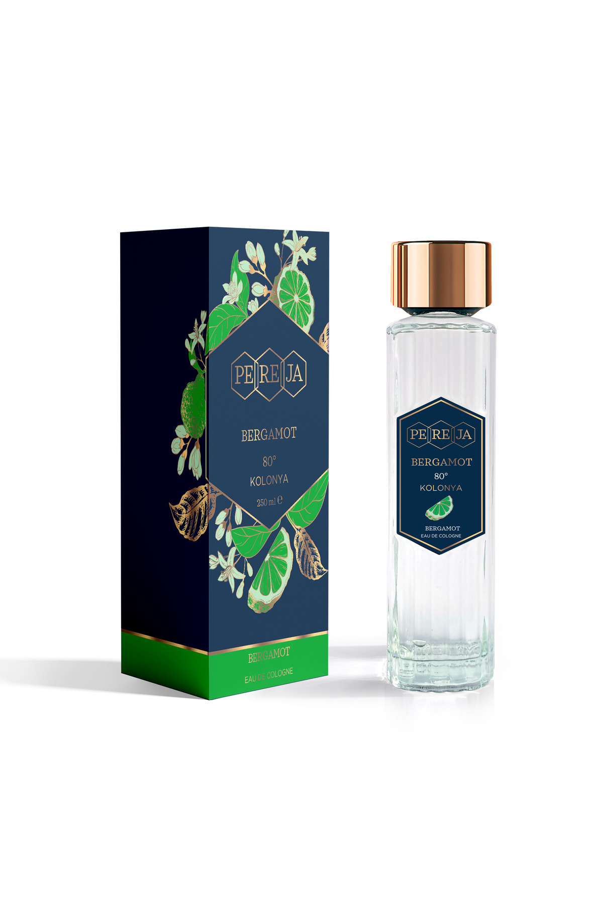 Pereja Perja Bergamot Kolonyası 250 ml Cam Şişe