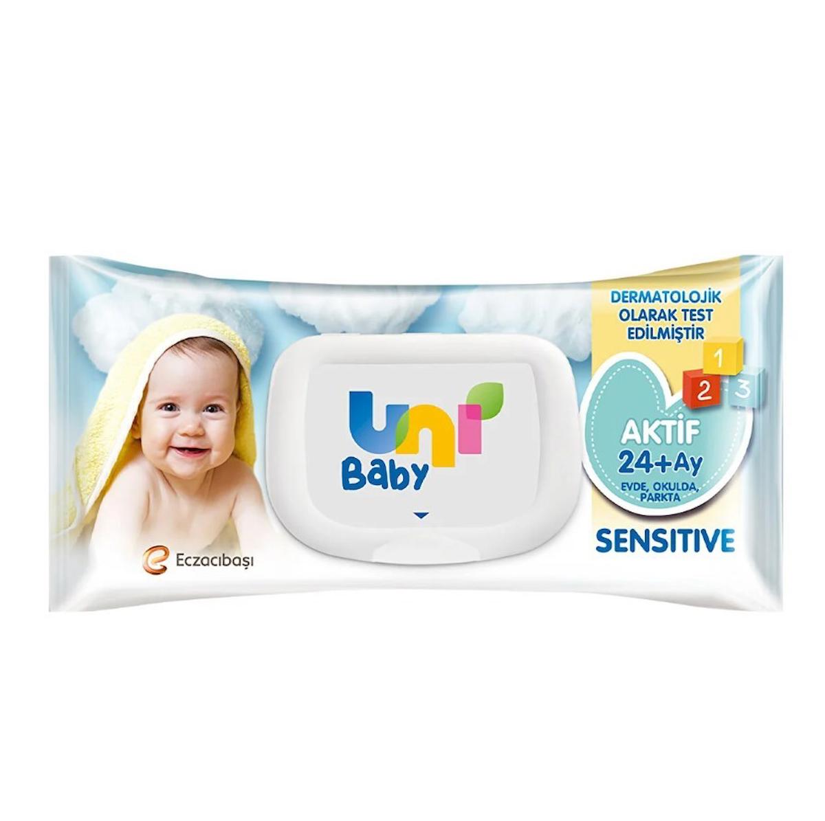 Uni Baby Aktif Sensitive 52 Yaprak Islak Mendil