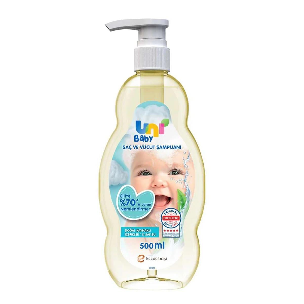 Uni Baby Sensitive Saç ve Vücut Şampuan 500 ml
