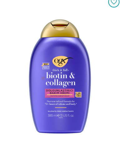 OGX Dolgunlaştırıcı Biotin ve Kolajen Bakım Kremi 385 ml
